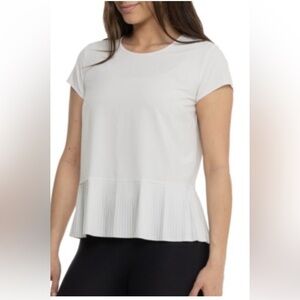Spanx Yes Pleats T-Shirt in white cloud SZ S